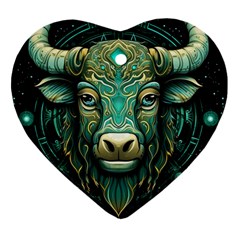 Bull Star Sign Ornament (heart)