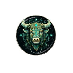 Bull Star Sign Hat Clip Ball Marker (4 Pack)