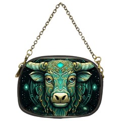 Bull Star Sign Chain Purse (two Sides)