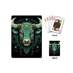 Bull Star Sign Playing Cards Single Design (mini)