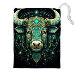 Bull Star Sign Drawstring Pouch (4xl)