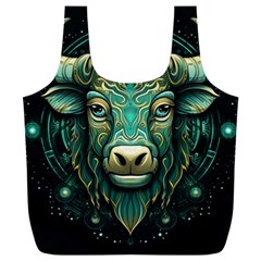 Bull Star Sign Full Print Recycle Bag (xxl)