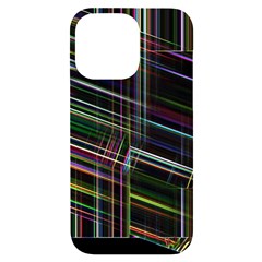 False Prismatic Black Background Iphone 14 Pro Max Black Uv Print Case by Bangk1t