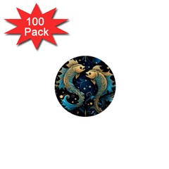 Fish Star Sign 1  Mini Buttons (100 Pack)  by Bangk1t