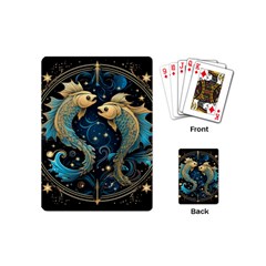 Fish Star Sign Playing Cards Single Design (mini) by Bangk1t
