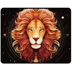 Lion Star Sign Astrology Horoscope Fleece Blanket (medium)