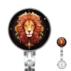 Lion Star Sign Astrology Horoscope Stainless Steel Nurses Watch