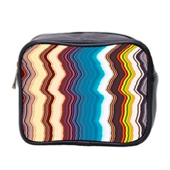 Line Vertical Lines Color Lines Mini Toiletries Bag (two Sides) by Bangk1t