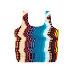 Line Vertical Lines Color Lines Full Print Recycle Bag (s) by Bangk1t