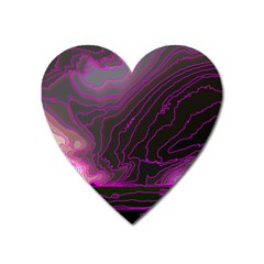 Pink Storm Pink Lightning Heart Magnet by Bangk1t