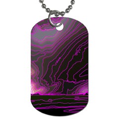 Pink Storm Pink Lightning Dog Tag (one Side) by Bangk1t