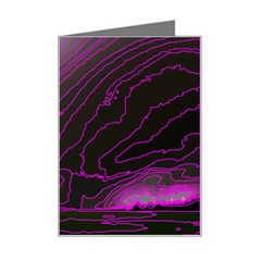 Pink Storm Pink Lightning Mini Greeting Card