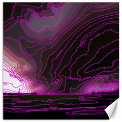 Pink Storm Pink Lightning Canvas 16  X 16  by Bangk1t