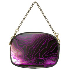 Pink Storm Pink Lightning Chain Purse (two Sides)