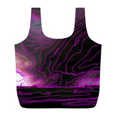 Pink Storm Pink Lightning Full Print Recycle Bag (l) by Bangk1t