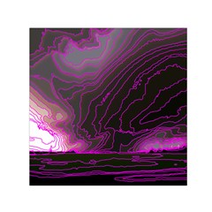 Pink Storm Pink Lightning Square Satin Scarf (30  X 30 ) by Bangk1t