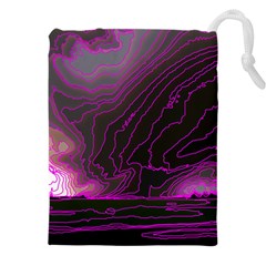 Pink Storm Pink Lightning Drawstring Pouch (5xl) by Bangk1t