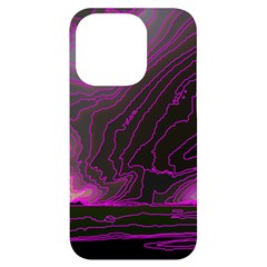 Pink Storm Pink Lightning Iphone 14 Pro Black Uv Print Case by Bangk1t