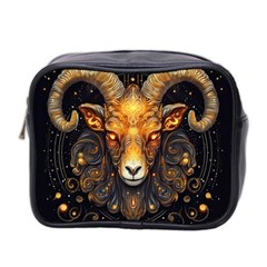 Aries Star Sign Mini Toiletries Bag (two Sides) by Bangk1t