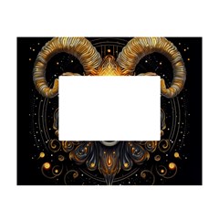 Aries Star Sign White Tabletop Photo Frame 4 x6  by Bangk1t