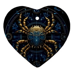 Cancer Star Sign Astrology Ornament (heart)