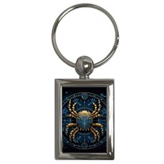 Cancer Star Sign Astrology Key Chain (rectangle)