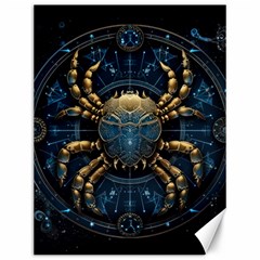 Cancer Star Sign Astrology Canvas 12  X 16  by Bangk1t