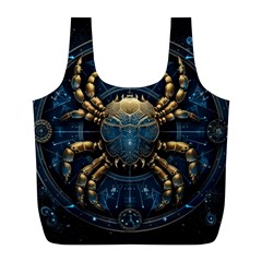 Cancer Star Sign Astrology Full Print Recycle Bag (L)