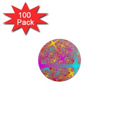 Geometric Abstract Colorful 1  Mini Magnets (100 Pack) 