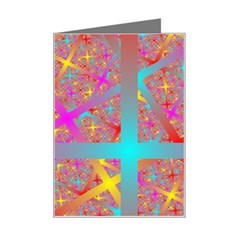 Geometric Abstract Colorful Mini Greeting Card