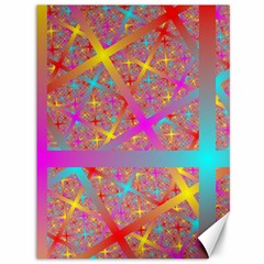 Geometric Abstract Colorful Canvas 36  X 48 