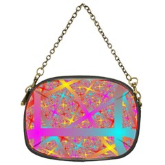 Geometric Abstract Colorful Chain Purse (one Side)