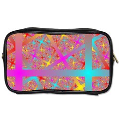Geometric Abstract Colorful Toiletries Bag (one Side)