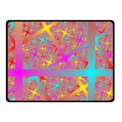 Geometric Abstract Colorful Two Sides Fleece Blanket (small)