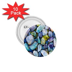 Stones Gems Multi Colored Rocks 1 75  Buttons (10 Pack) by Bangk1t