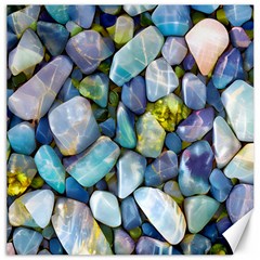 Stones Gems Multi Colored Rocks Canvas 16  X 16  by Bangk1t