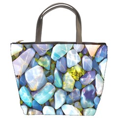 Stones Gems Multi Colored Rocks Bucket Bag by Bangk1t