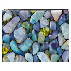 Stones Gems Multi Colored Rocks Cosmetic Bag (xxxl) by Bangk1t