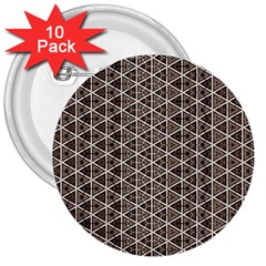 Structure Pattern Texture Hive 3  Buttons (10 Pack) 