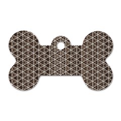 Structure Pattern Texture Hive Dog Tag Bone (one Side)