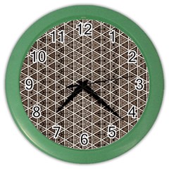 Structure Pattern Texture Hive Color Wall Clock by Bangk1t