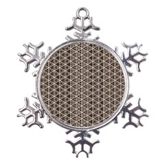 Structure Pattern Texture Hive Metal Large Snowflake Ornament