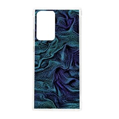 Abstract Blue Wave Texture Patten Samsung Galaxy Note 20 Ultra Tpu Uv Case