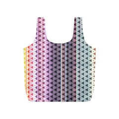 Triangle Stripes Texture Pattern Full Print Recycle Bag (s) by Bangk1t