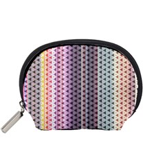 Triangle Stripes Texture Pattern Accessory Pouch (small)