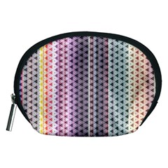 Triangle Stripes Texture Pattern Accessory Pouch (medium)