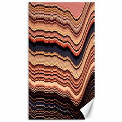 Jagged Pink Amplitude Waves Canvas 40  X 72 