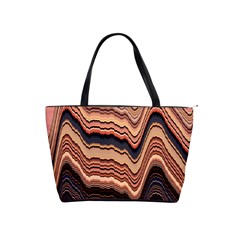 Jagged Pink Amplitude Waves Classic Shoulder Handbag