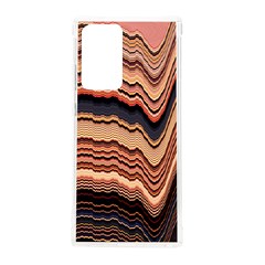 Jagged Pink Amplitude Waves Samsung Galaxy Note 20 Ultra Tpu Uv Case