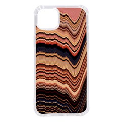 Jagged Pink Amplitude Waves Iphone 14 Plus Tpu Uv Print Case